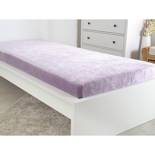 B.E.S. Petrovice Cearșaf din microflanel violet,90 x 200 cm