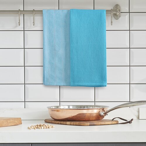 DecoKing Kuhinjska krpa Louie turkizna, 50 x 70cm, komplet 3 kos