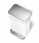 Simplehuman Coș cu pedale 45 l, alb