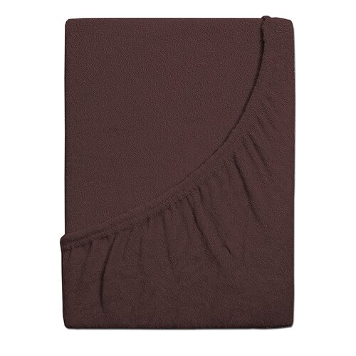 Cearșaf de pat 4Home frotir Ideal maro închis , 70 x 140 cm
