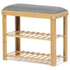 Autronic DR-N1010 GREY2 Čevljarski stolček staburetom, 60 x 55 x 29 cm