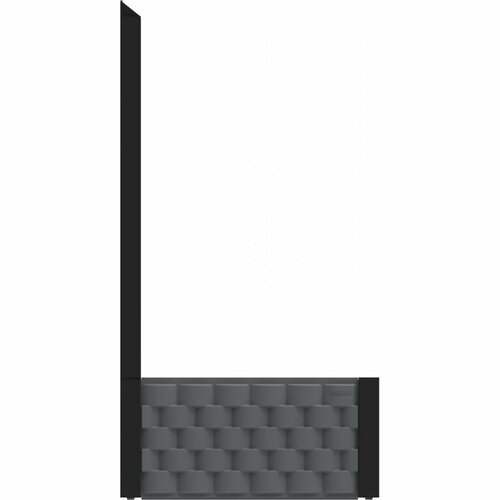 Duramax Nadzemný záhon s trelážou antracit, 55 x 55 cm