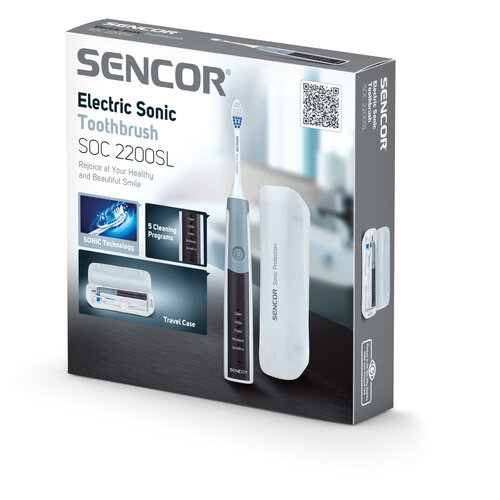 Sencor SOC 2200SL Zubní kartáček, šedá