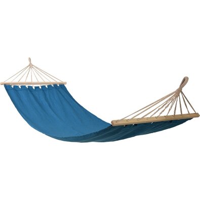 Závěsná houpačka Hammock, polybavlna, modrá