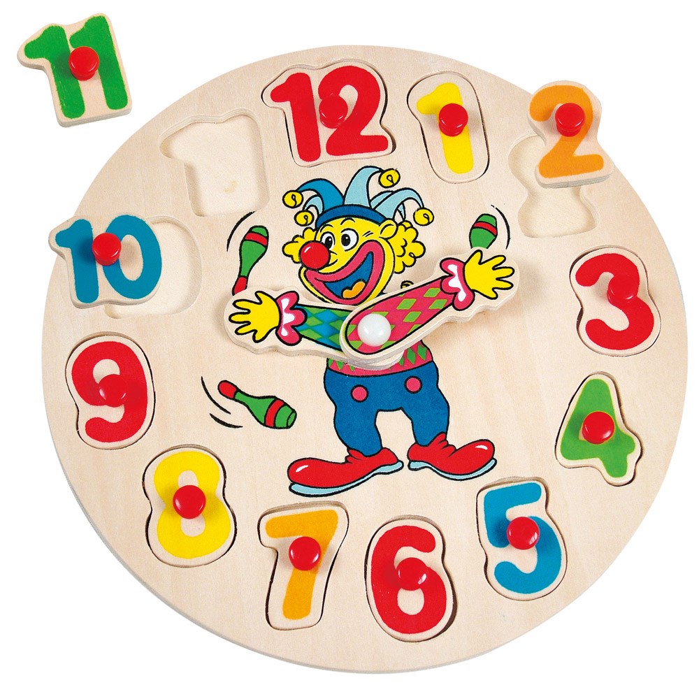 Bino Klaun Otto, hodiny-puzzle