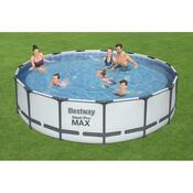 Bestway Nadzemní bazén Steel Pro MAX s filtrací, schůdky a plachtou, pr. 457 cm, v. 107 cm