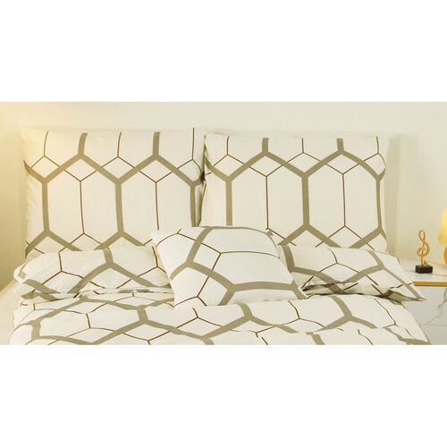 Posteljnina iz mikrosatena CARTER /7/, 2x 140 x200 cm, 2x 70 x 90 cm, 2x 40 x 40 cm