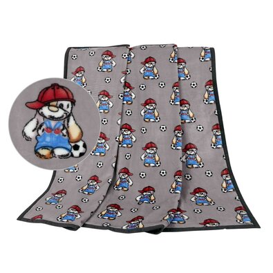 Bellatex Kinderdecke Ella Dog mit Ball , 100 x 155 cm