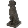 Sculptură de grădină Câine așezat, 30 x 20 x h.47,5 cm, MGO