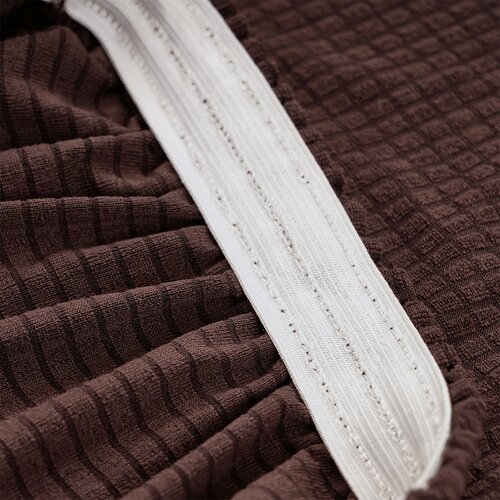 4Home Stretch prevleka za stol Magic clean temno rjava, 45 - 50 cm, komplet 2 kosov