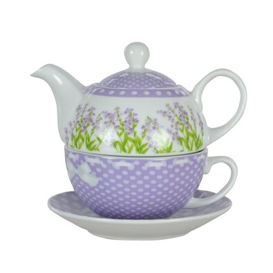 LAVENDER 3-częściowy zestaw do herbaty