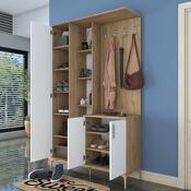 Zestaw do przedpokoju Ewe White and Walnut