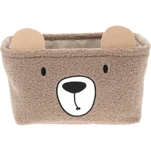 Set de coșuri de depozitare Hatu pentru copiiUrsuleț, 2 bucăți, gri