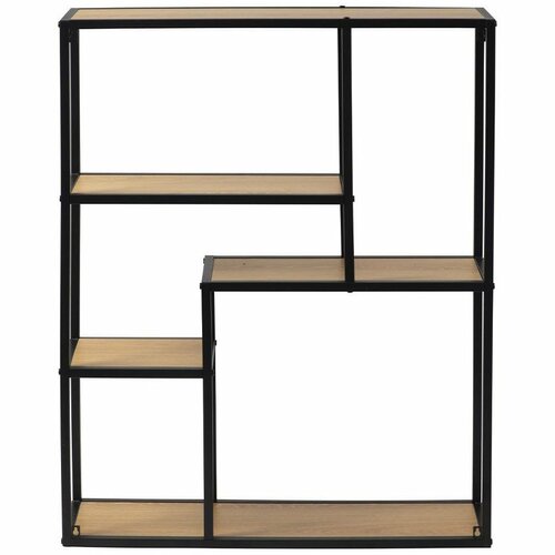 LOFTY GRID Wall Oak fém polc, 91 x 75 cm