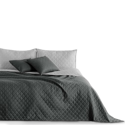 DecoKing Prekriv za postel Axel antracit, srebrna,220 x 240 cm