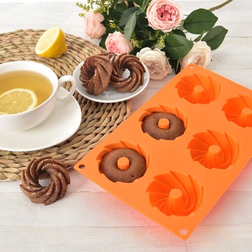Orion Kranzform aus Silikon, Orange