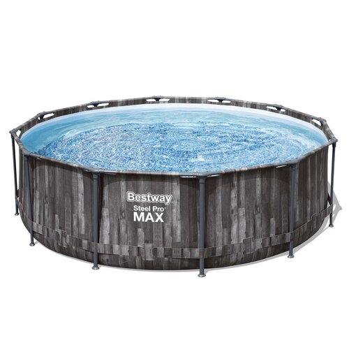 Bestway Nadzemný bazén Steel Pro MAX s filtráciou a schodíkmi, pr. 366 cm, v. 100 cm