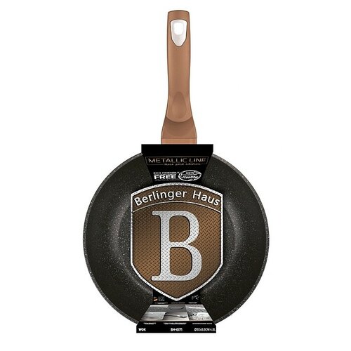 Berlinger Haus Wok Pfanne Rosegold Metallic Line, 30 cm