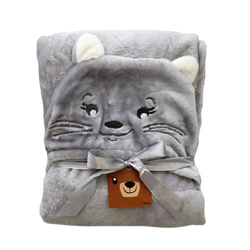 Domarex Detská deka CAT sivá, 75 x 130 cm