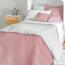 Domarex Oboustranný přehoz na postel Atlanta ecru/růžová, 220 x 240 cm