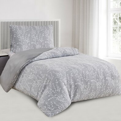 Žakárové povlečení Boston šedá, 140 x 200 cm, 70 x 90 cm