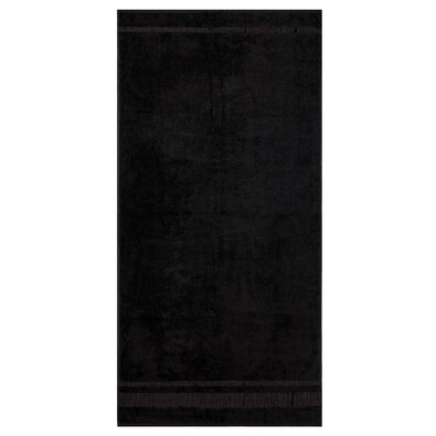 Prosop Bamboo negru, 70 x 140 cm
