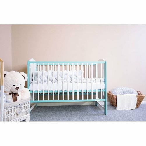 New Baby Łóżeczko dziecięce Elsa, biało-miętowy