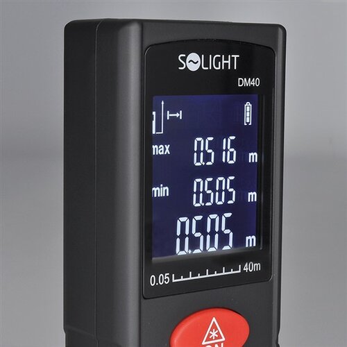 Solight DM40 Laserový měřič vzdálenosti, 0,05 - 40 m