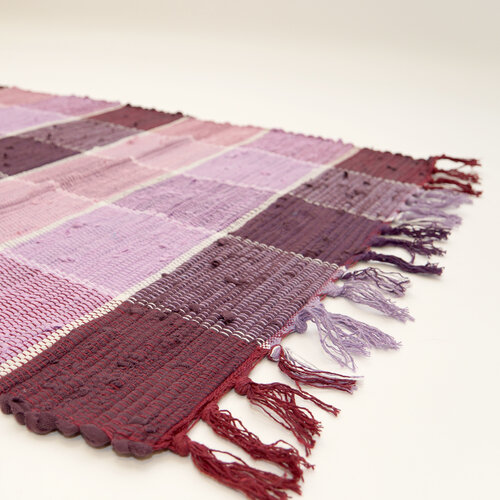 Tkaný koberec fialová, 70 x 140 cm