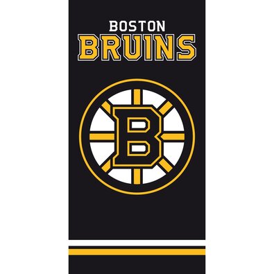 BedTex Osuška NHL Boston Bruins Black, 70 x 140 cm