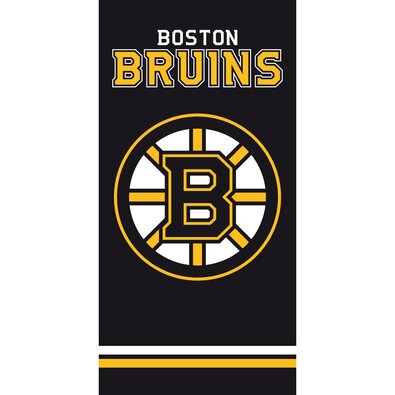 Prosop NHL Boston Bruins Black, 70 x 140 cm