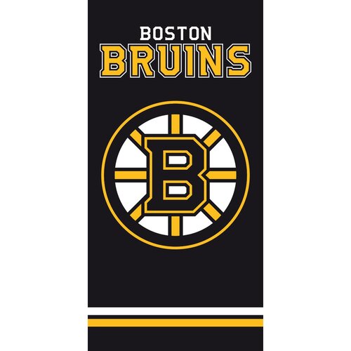 NHL Boston Bruins Black törölköző, 70 x 140 cm