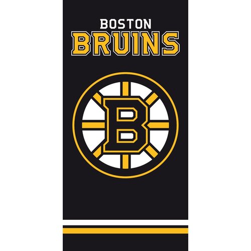 Prosop NHL Boston Bruins Black, 70 x 140 cm