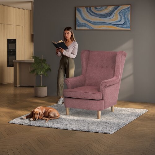 Ohrensessel PINK2, rosa