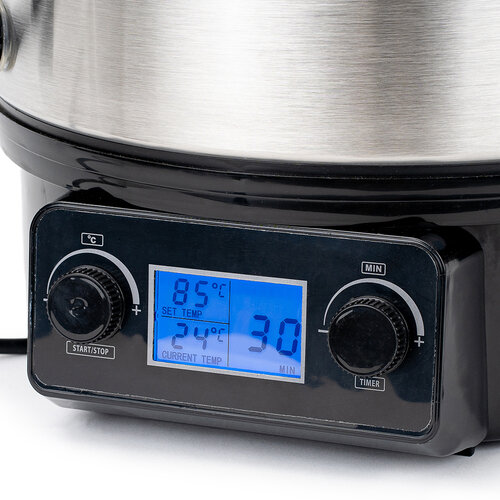 4Home Garnek elektryczny do pasteryzacji PDC 27 Silver z LCD