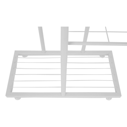 Stojan na kvetiny Bamir 2, biela, 43 x 22 x 126 cm