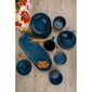 Toro Steingutschale mit Deckel, 400 ml, blau
