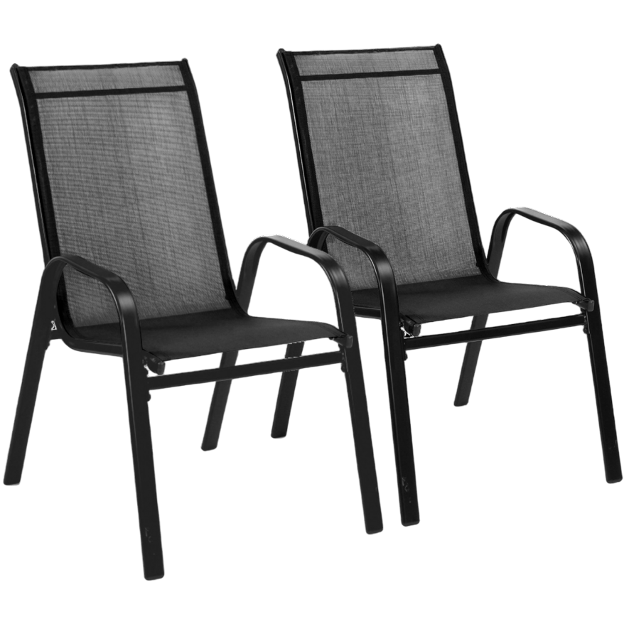 Set stoličiek Stela, 55 x 70 x 92 cm, 2 ks, čierna