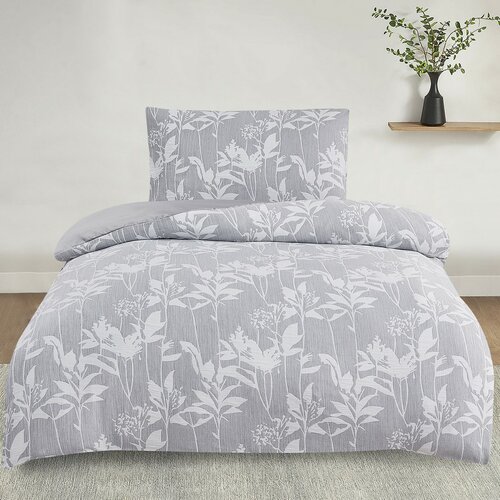 Žakárové povlečení Alabama šedá, 140 x 200 cm, 70 x 90 cm