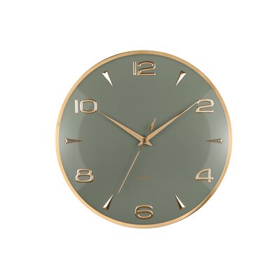 Karlsson 6017GR ceas de perete design, gri,diametru 40 cm