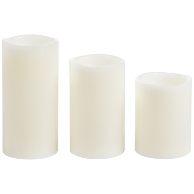 LED-Kerzenset Glaze, 3 Stückweiß  ,