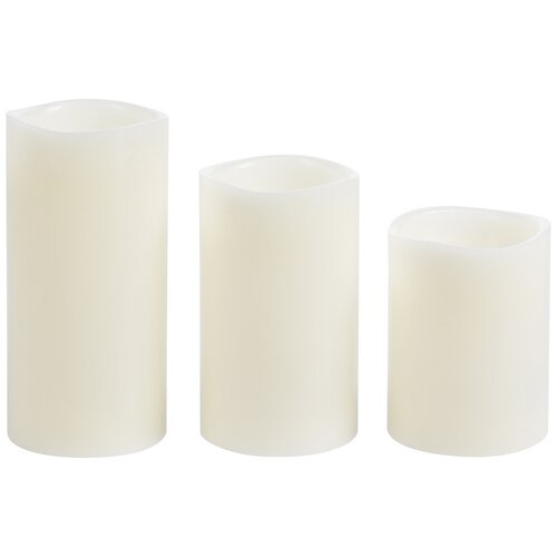 LED-Kerzenset Glaze, 3 Stückweiß  ,