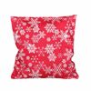 Świąteczna poszewka na poduszkę Płatki śniegu czerwony, 40 x 40 cm