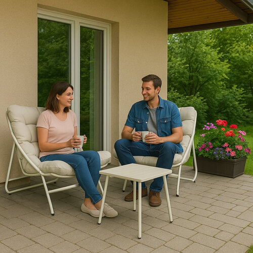 Set mobilier de grădină Relax, 3 buc