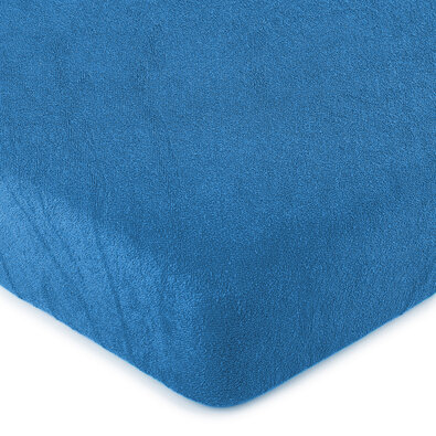 Cearșaf 4Home, din bumbac fin, albastru, 90 x 200 cm