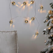 Solight LED vánoční řetěz rolničky, 10x LED, 1,5 m, 2x AA