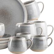 Mäser Set de vase pentru micul dejun 16 piese AQUATA – gri