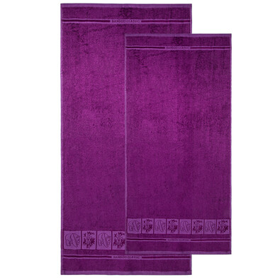 4Home komplet ręczników Bamboo Premium fioletowy, 70 x 140 cm, 50 x 100 cm