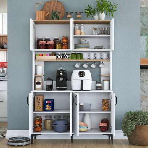 Schrank Jevy Walnut and White