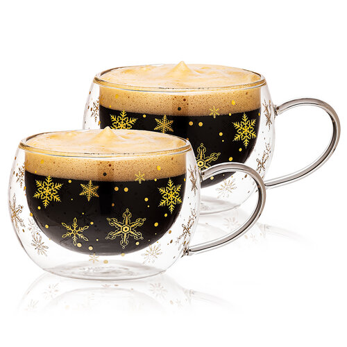 4Home Szklanka termiczna na cappuccino Snow Hot&Cool 270 ml, 2 szt.